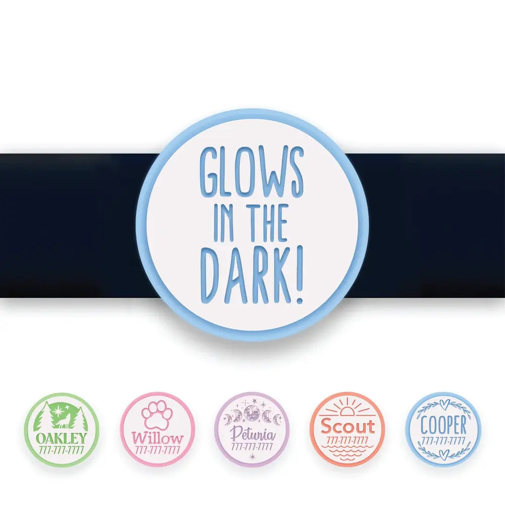 Slide On Pet Tag - Glow in the Dark